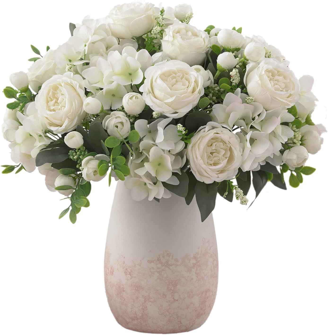 Thumbnail 6 de karoro Artificial Peony Bouquet, 4 Bunches