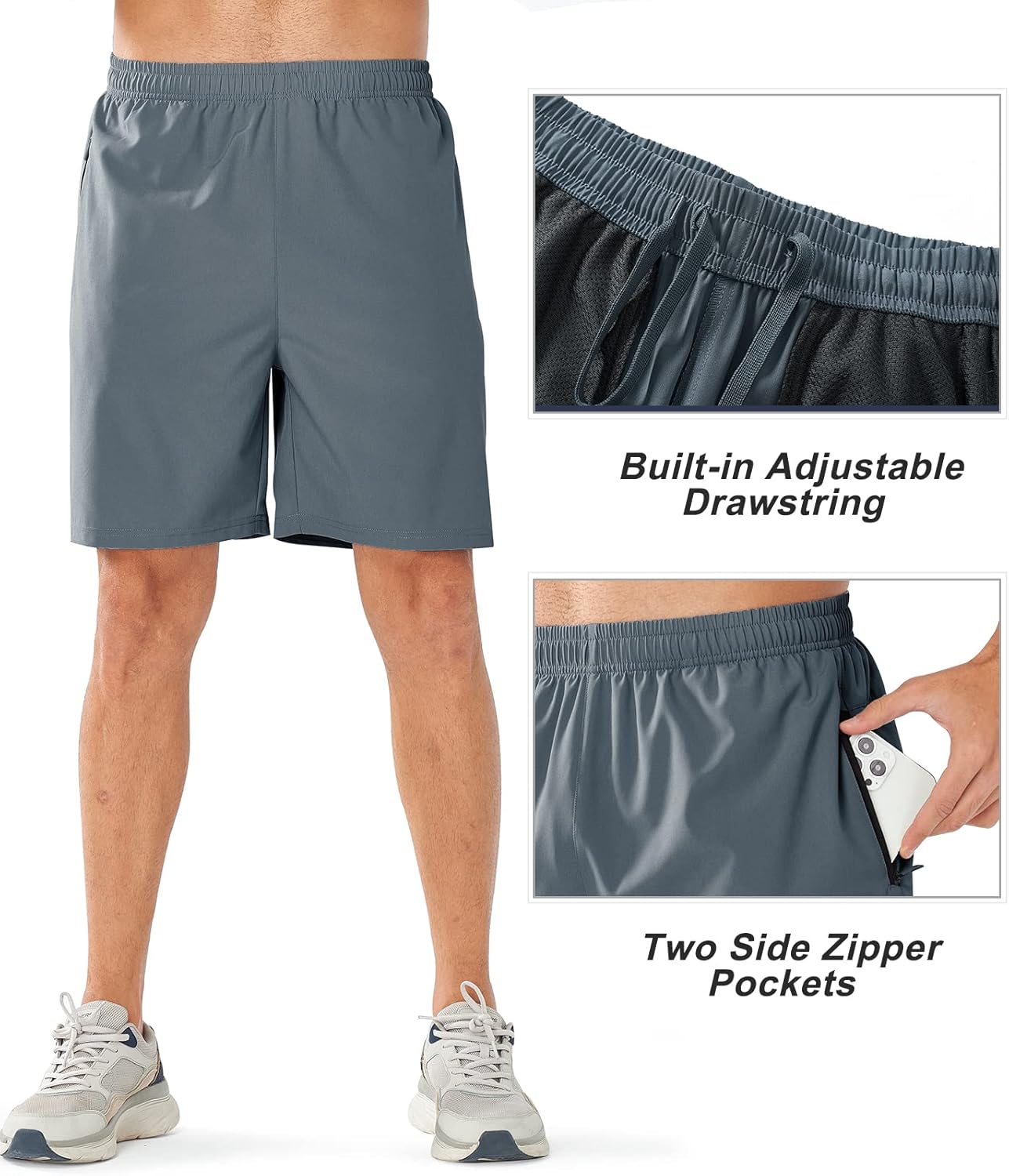 Thumbnail 3 de NORTHYARD Men’s Athletic Running Shorts (7”, 9” or 5” inseam) — Quick-Dry, UPF 50+ Workout & Gym Shorts