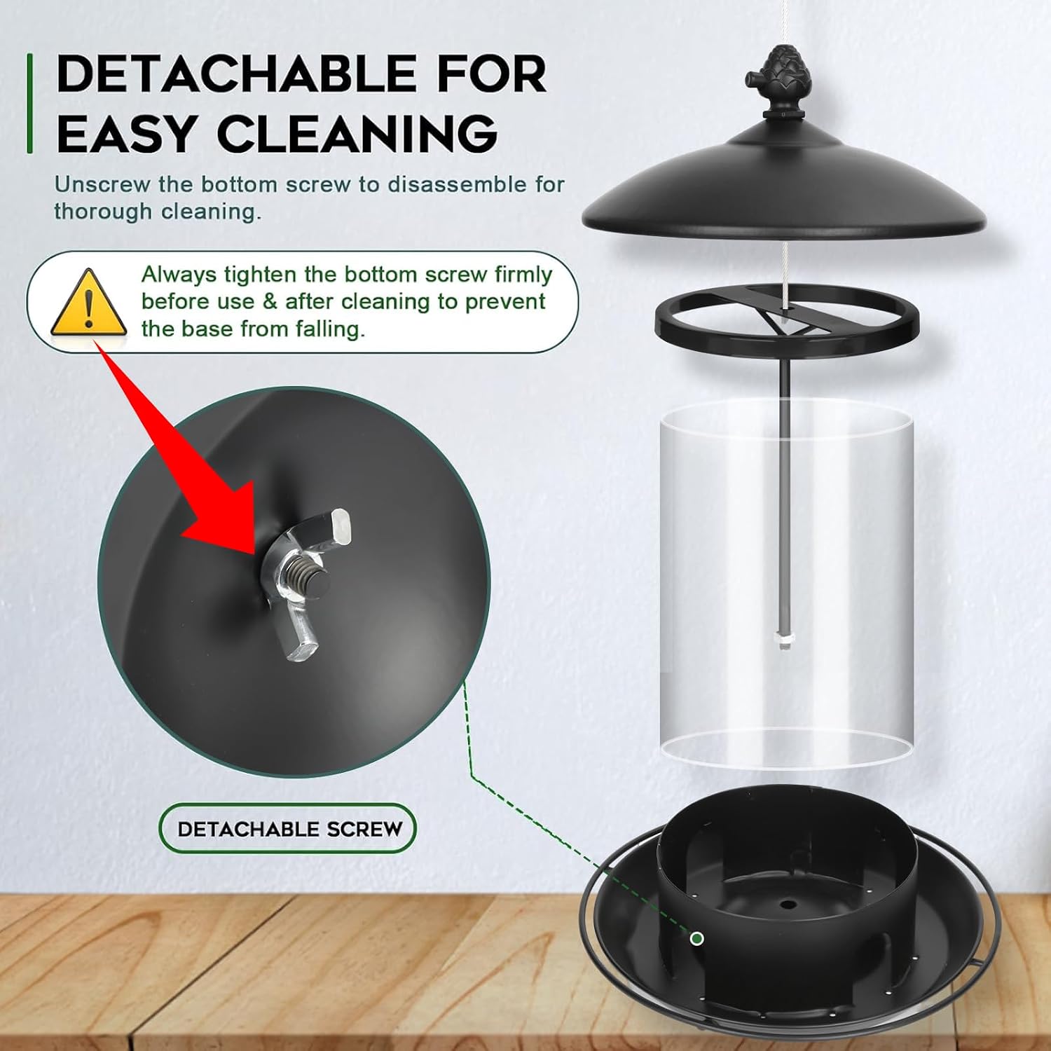 Thumbnail 4 de Gbekery Metal Bird Feeder, 2 lb Capacity