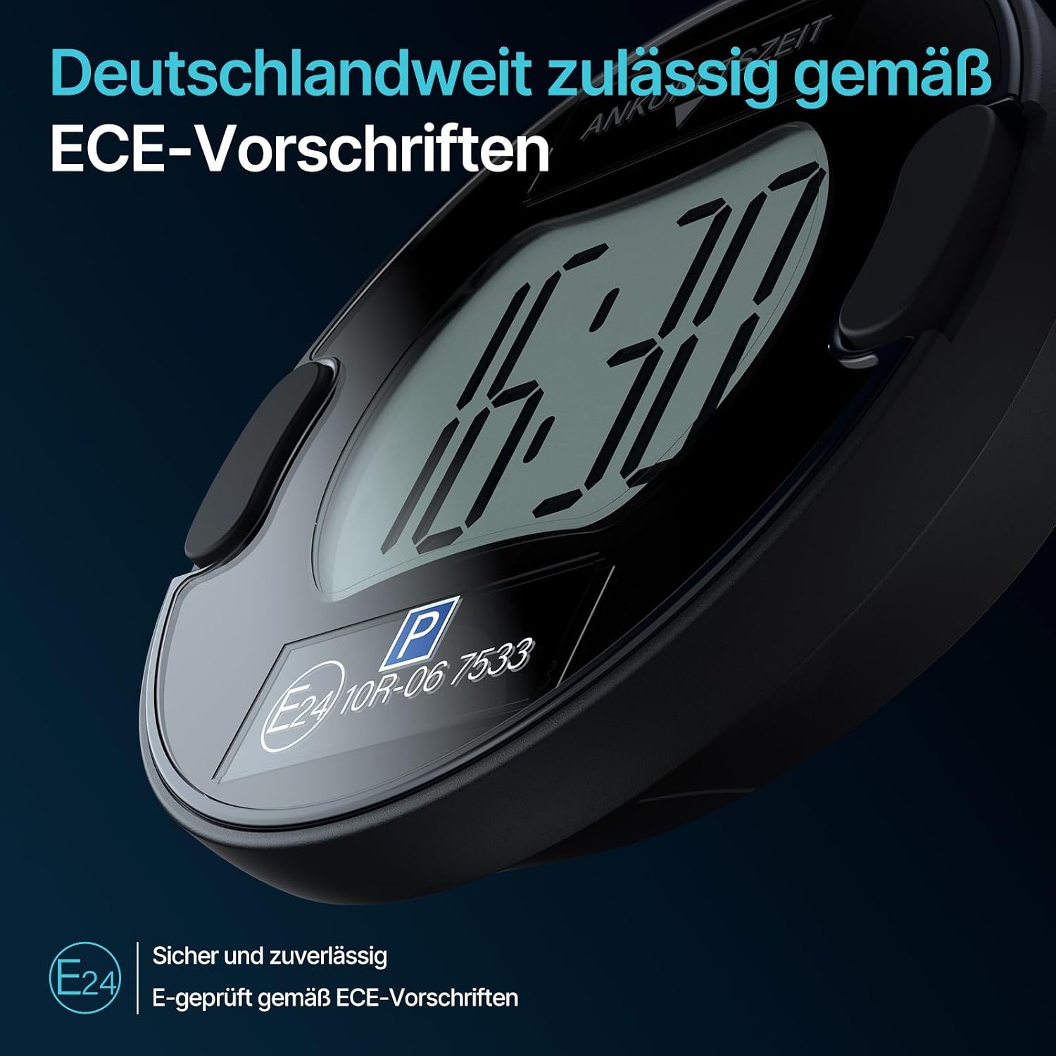 Thumbnail 2 de Parkturon PT02 Elektronische Parkscheibe – Solarbetrieben, ECE-zertifiziert, Doppelanzeige