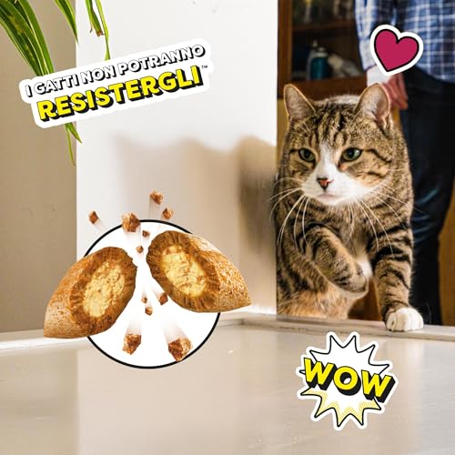 Thumbnail 9 de Catisfactions Snack per Gatto – Confezione mista Pollo, Formaggio e Salmone (12 x 60 g)