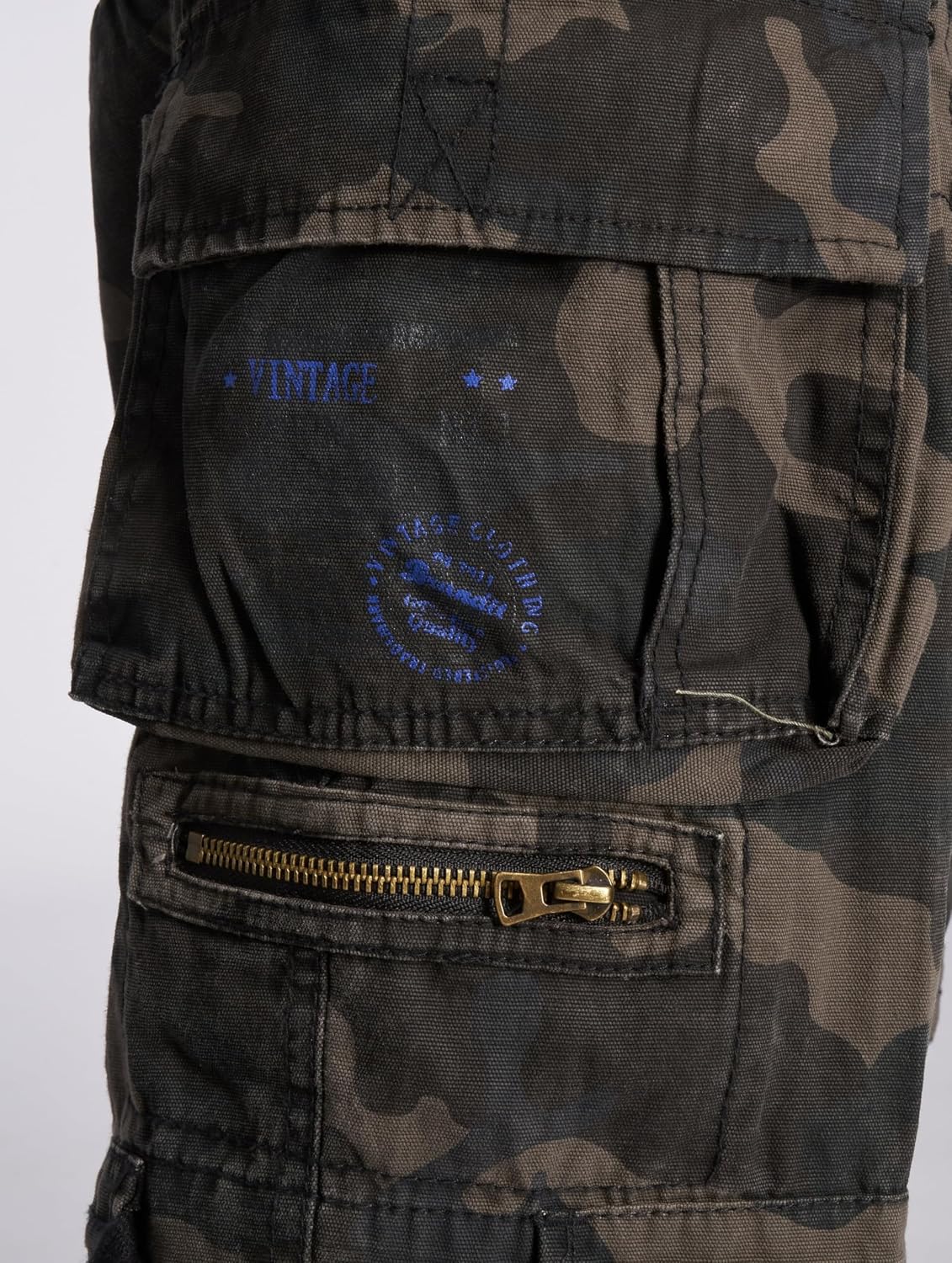 Detalle de Brandit Herren Savage Vintage Cargo Shorts – klassischer Vintage-Style, Größen S–7XL