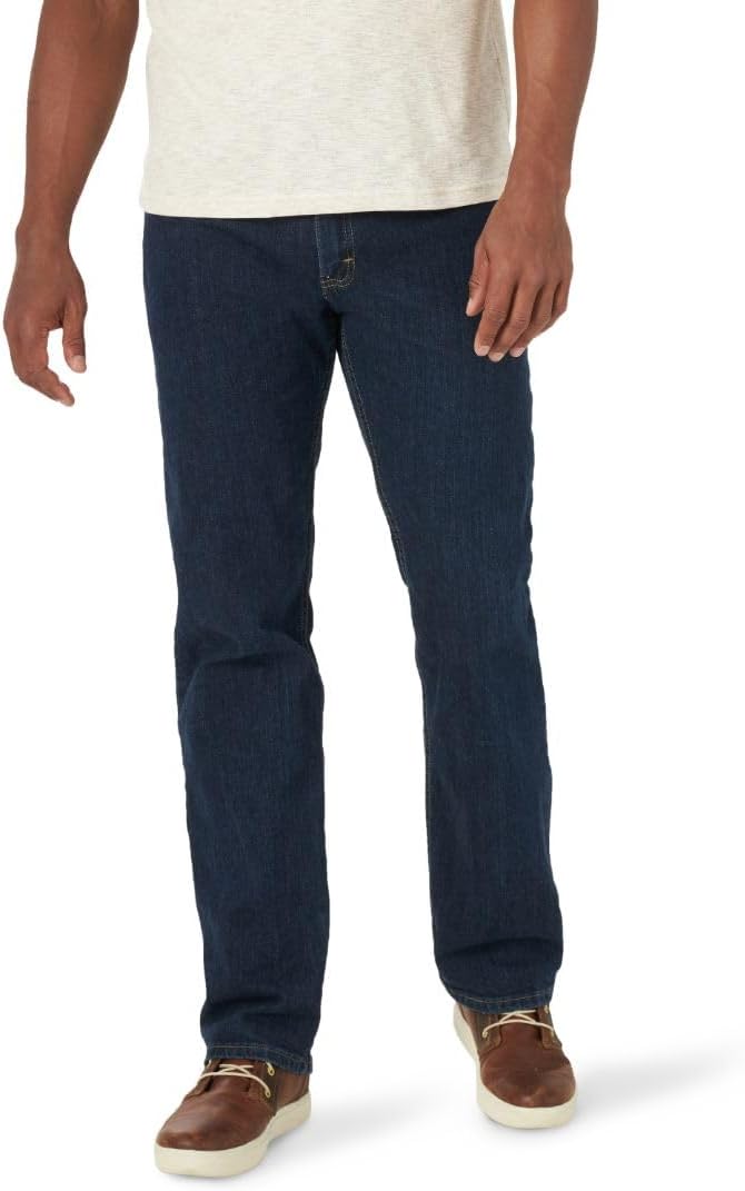 Detalle de Wrangler Authentics Jeanshose für Herren mit elastischem Bund – reguläre Passform