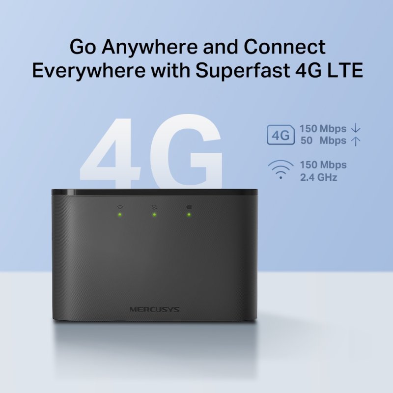 Detalle de Mercusys MT110 Router 4G LTE 150 Mbps
