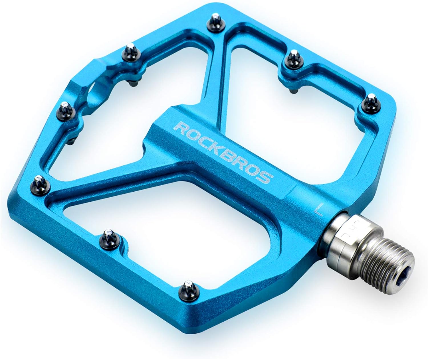 Thumbnail 5 de ROCKBROS Aluminium Mountain Bike Pedals (9/16in) – Anti-Slip, Sealed Bearings, 303g