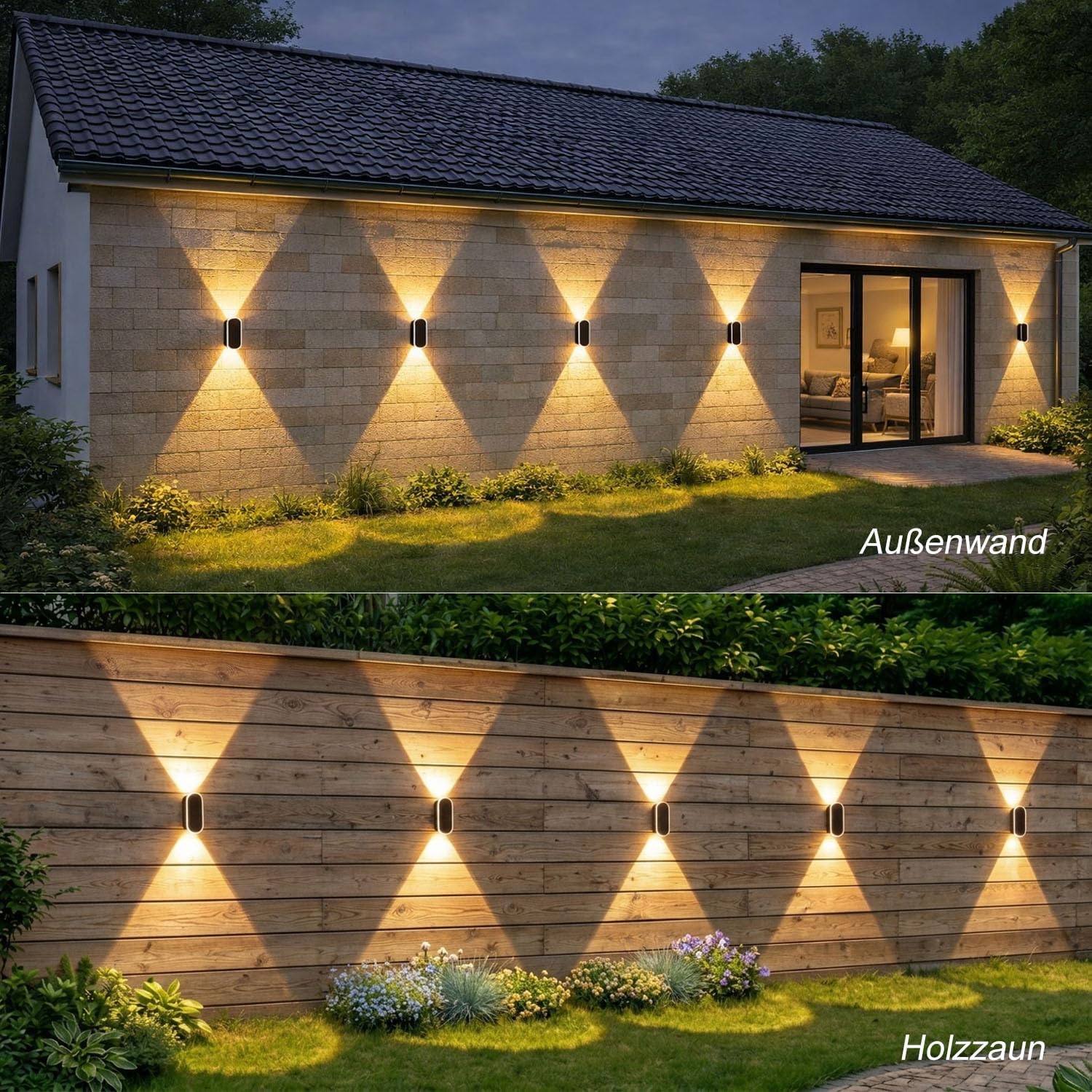 Thumbnail 3 de ELLASAY Solar Wandleuchte IP65 6er Set