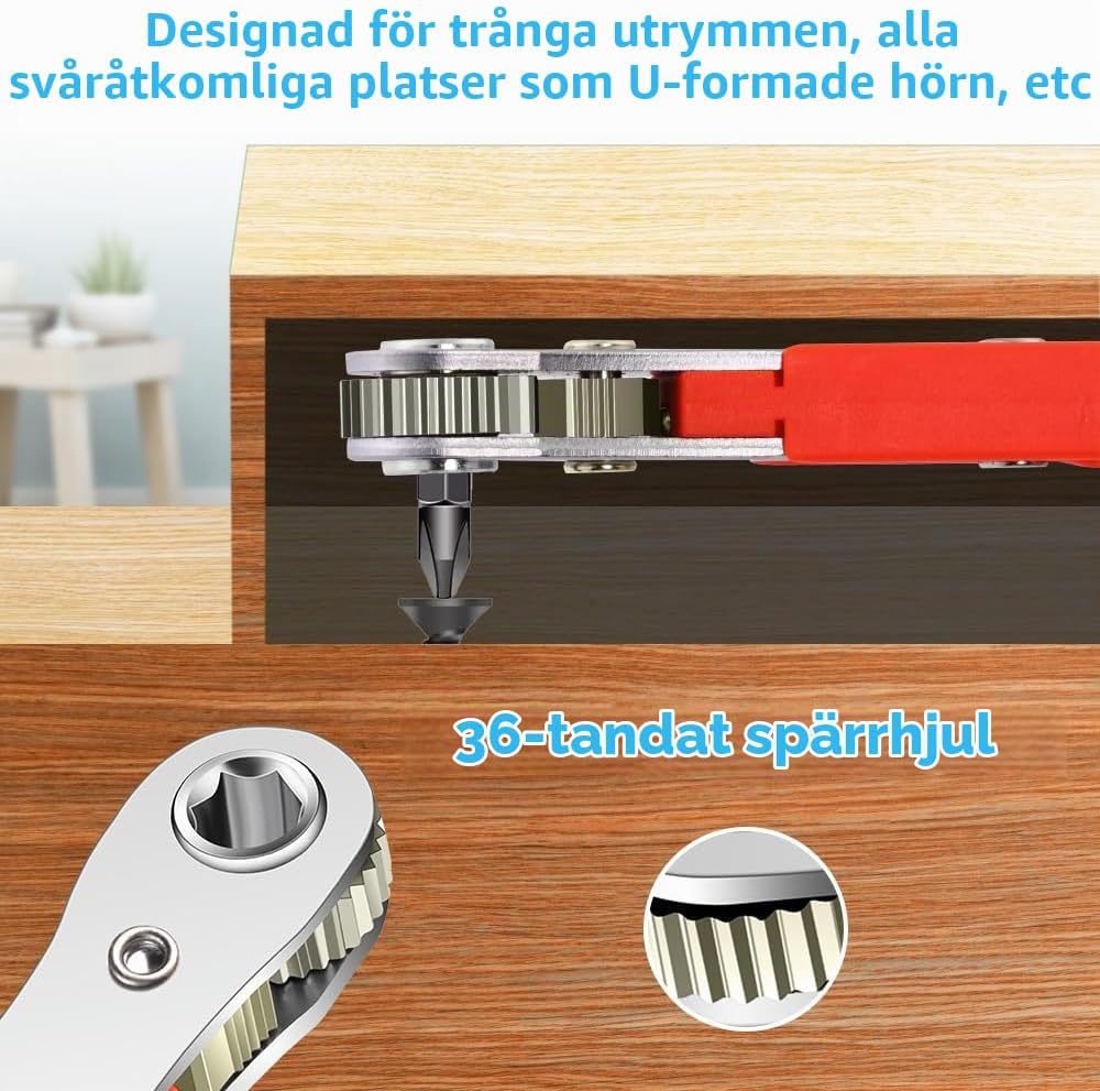 Detalle 2 de OSDUE P2-TLH20240226-B minispärrskruvmejsel med magnetisk bitshållare