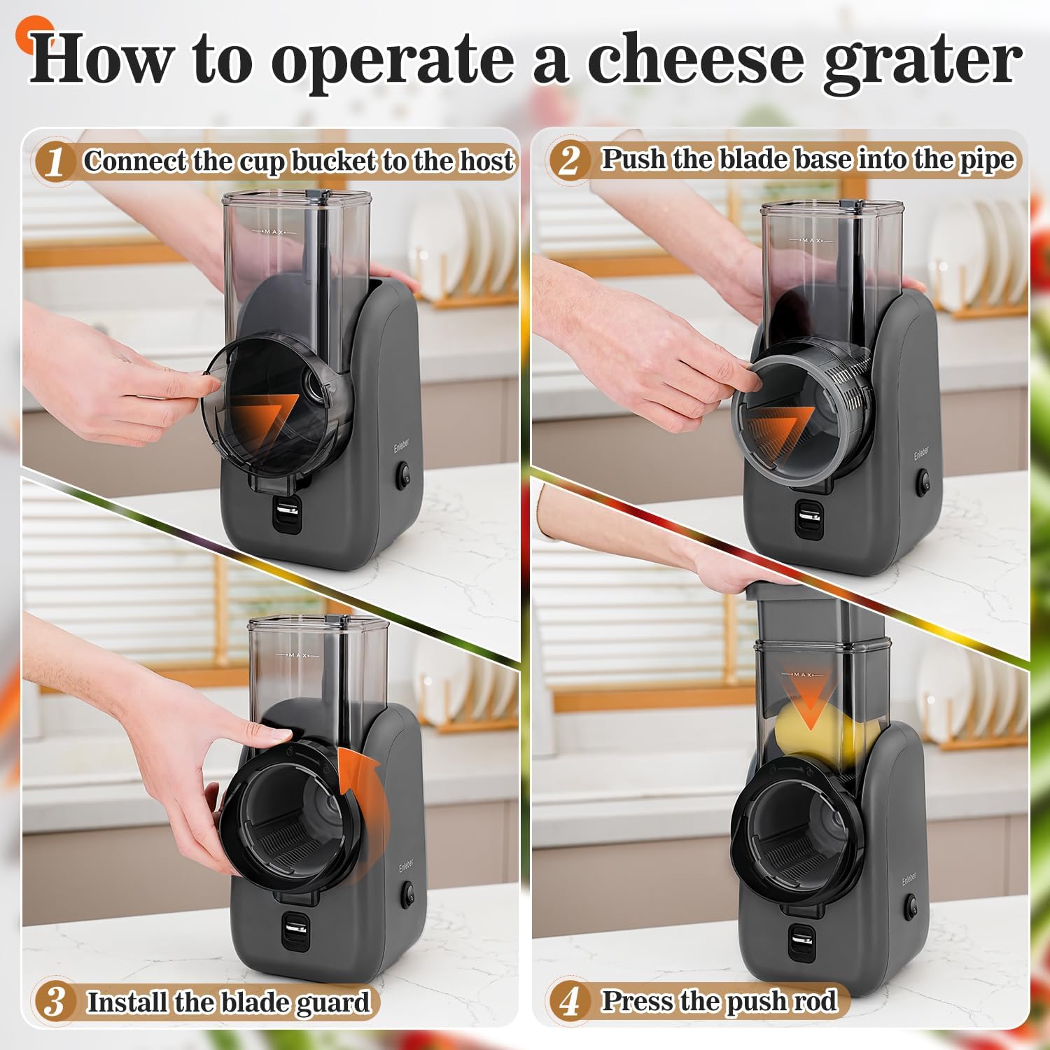 Thumbnail 5 de Electric Cheese Grater Multi Grater 1L 🧀