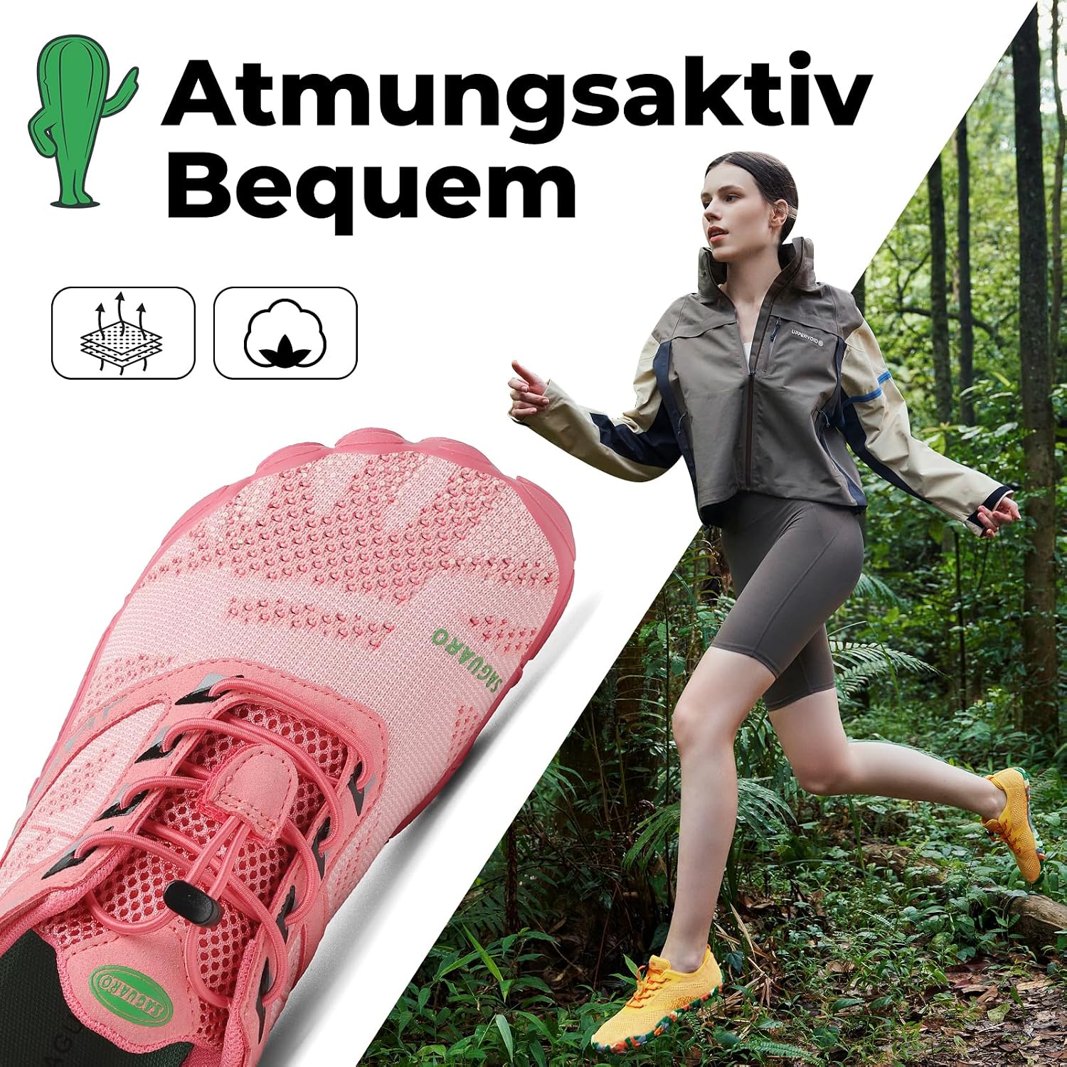 Thumbnail 1 de SAGUARO Unisex Barfußschuhe Outdoor mit Zehenfach und Zero-Drop Sohle (Gr. 36–48)