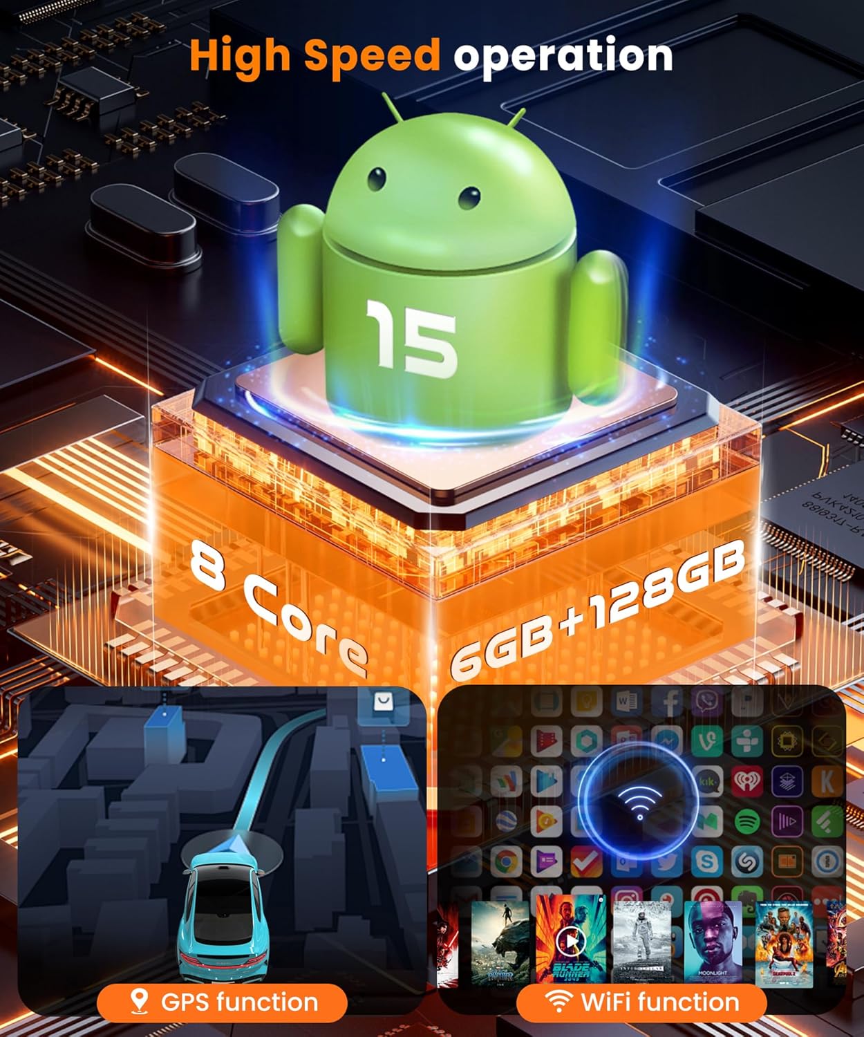 Thumbnail 3 de VECHTEL Radio Android 8N 6G+128G para VW