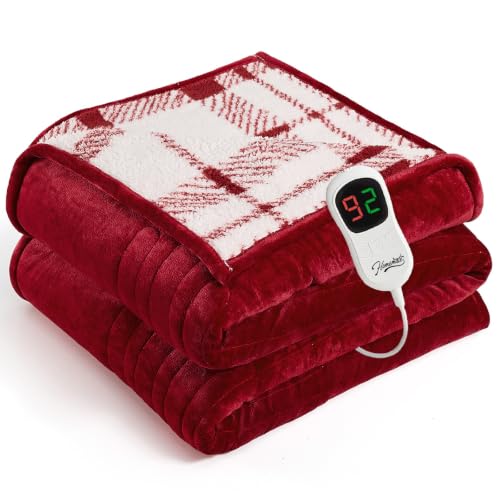 Detalle de Homemate Corded Heated Throw with Five Heat Settings and LCD Controller