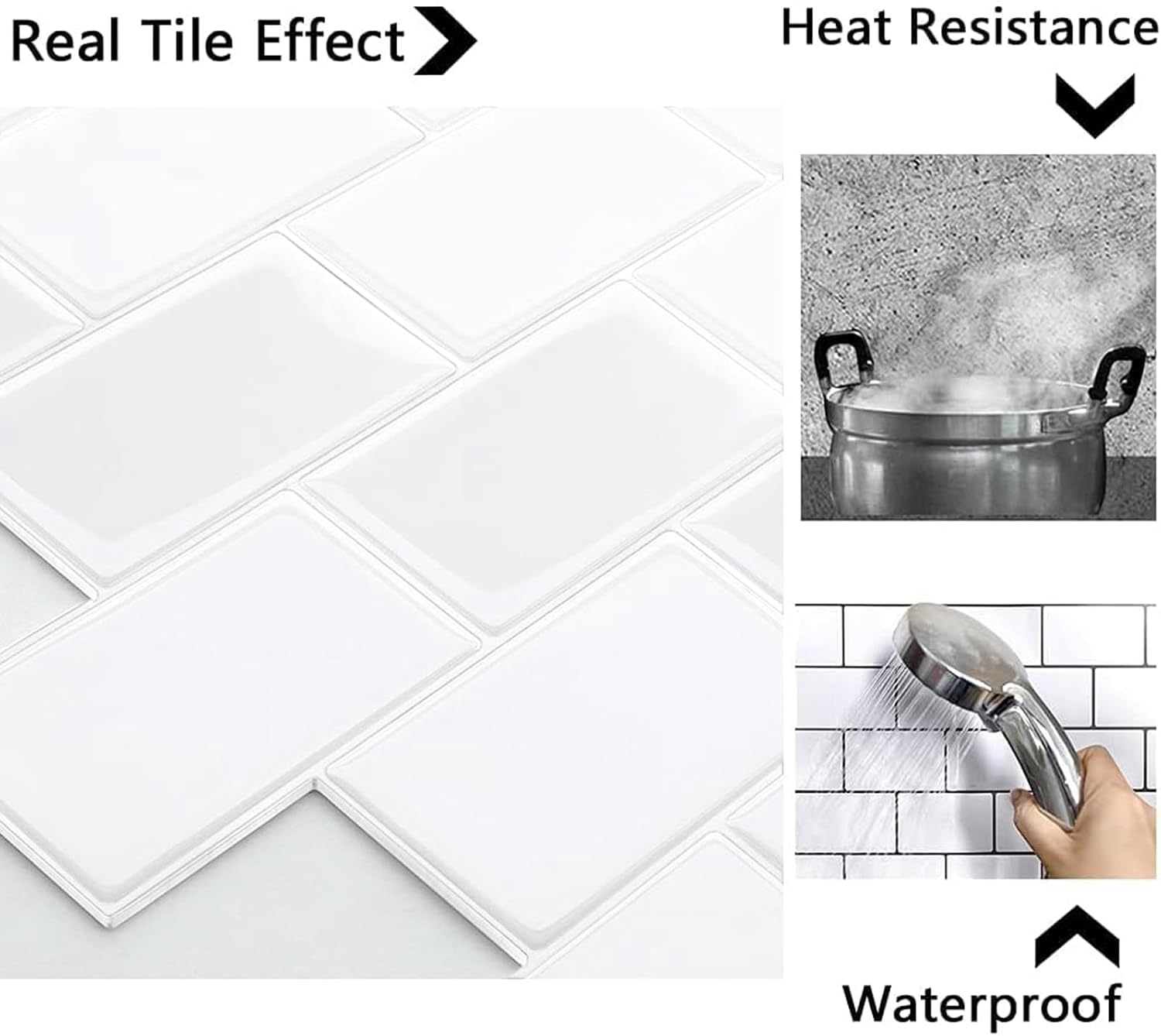Detalle 2 de Self adhesive 3D metro tiles 2.5 mm