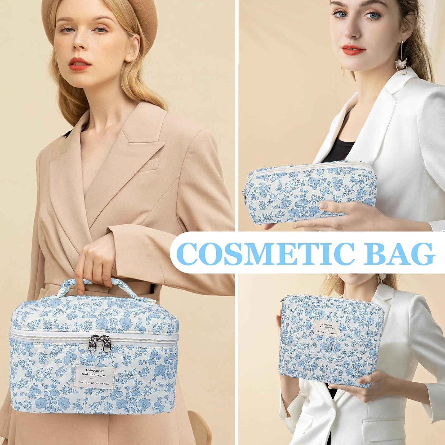 Thumbnail 3 de Gosect Large Quilted Makeup Bag