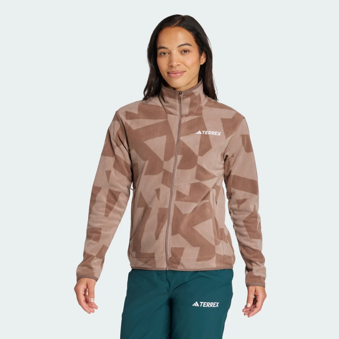 Detalle de Chaqueta de felpa estampada Terrex Multi de Adidas