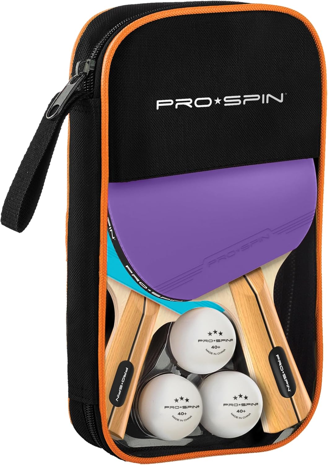 Detalle 2 de PRO-SPIN Racchetta Ping Pong Fibra di Carbonio 7 strati
