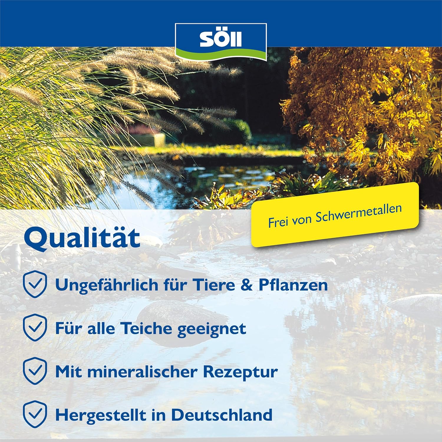 Detalle de Söll PhosLock 100 g – Ganzjährig aktive Phosphatbindung zur Algenvorbeugung im Teich