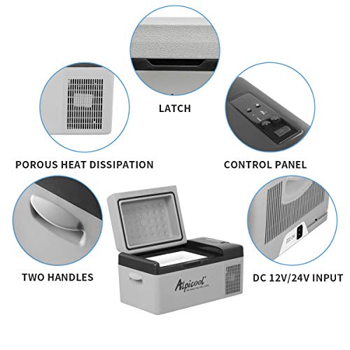 Thumbnail 1 de Alpicool C20 20L Compressor Car Fridge Freezer – Portable 12V Camping Cooler