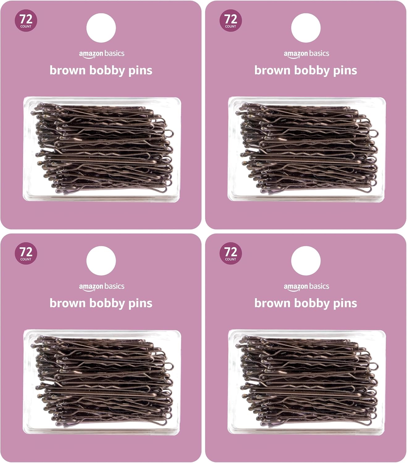 Thumbnail 6 de Amazon Basics No Slip Bobby Pins, 72 Count, Brown