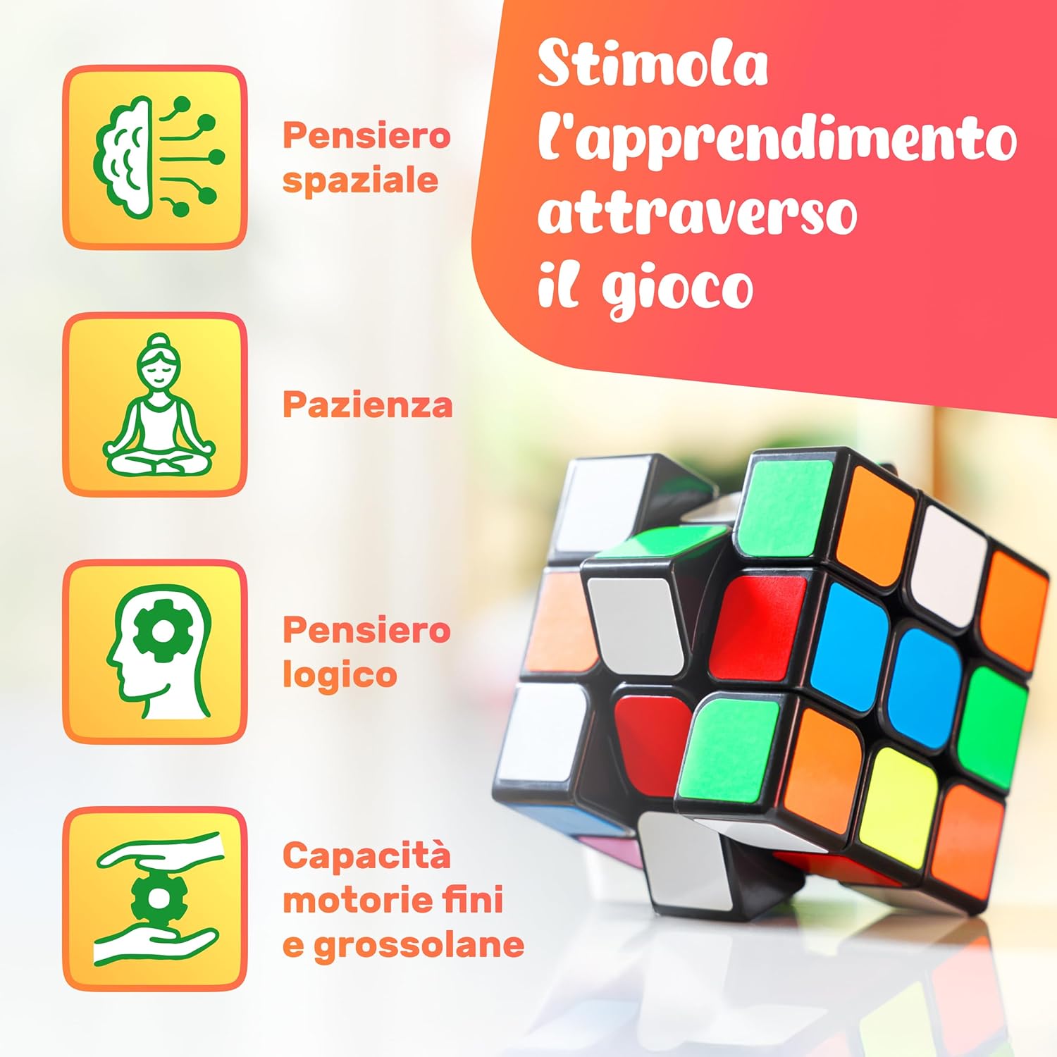 Detalle 2 de CUBIDI Speed Cube 3x3 stickerless