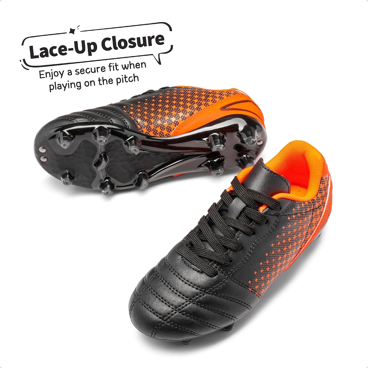 Detalle de DREAM PAIRS Boys & Girls Outdoor Sport Football Shoes Soccer Cleats for Little/Big Kid