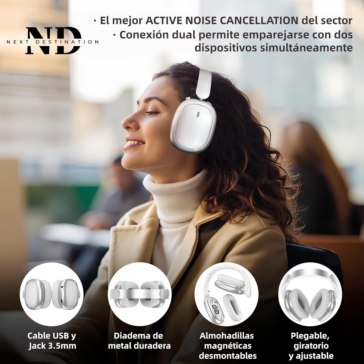 Detalle 2 de ND NEXT DESTINATION ND905-ANC Auriculares 40H