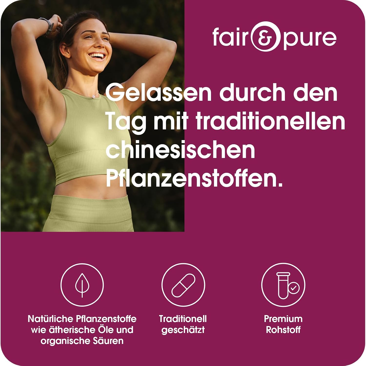 Detalle de Fair & Pure Schisandra Kapseln 500 mg Extrakt – 120 Stück