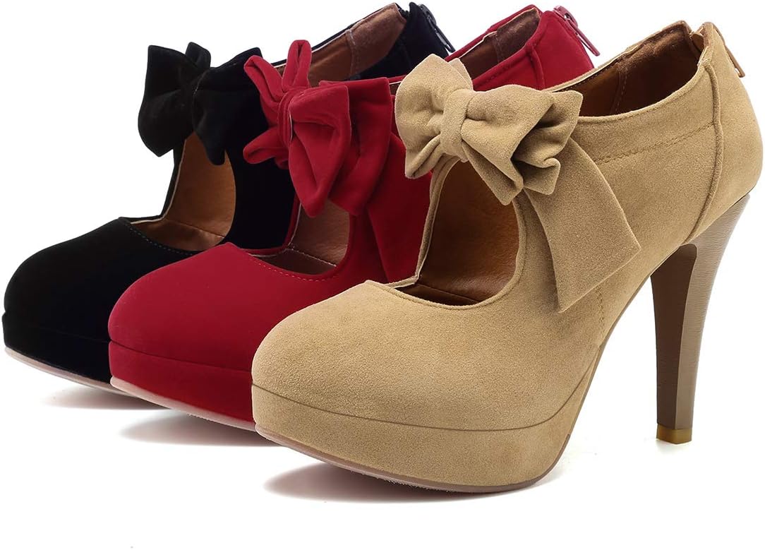 Thumbnail 6 de Mostrin Fashion Vintage Women's Small Bowtie Platform Pumps