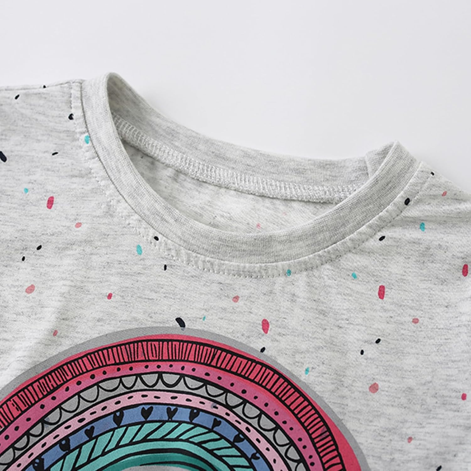 Detalle de Mädchen Langarmshirt Baumwolle Einhorn – weicher Pullover für 2–7 Jahre, Gr. 92–122