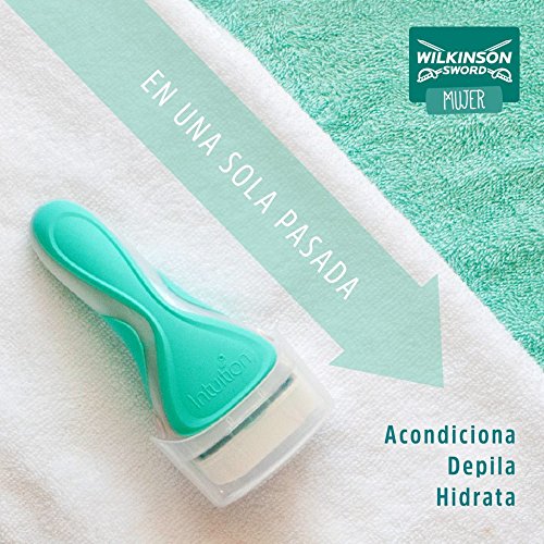 Detalle de Wilkinson Sword Intuition Sensitive Care maquinilla con 3 recambios 🪒