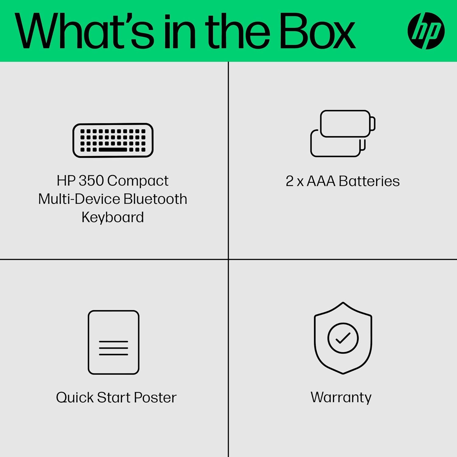 Detalle de HP 350 Compact Bluetooth Keyboard – White