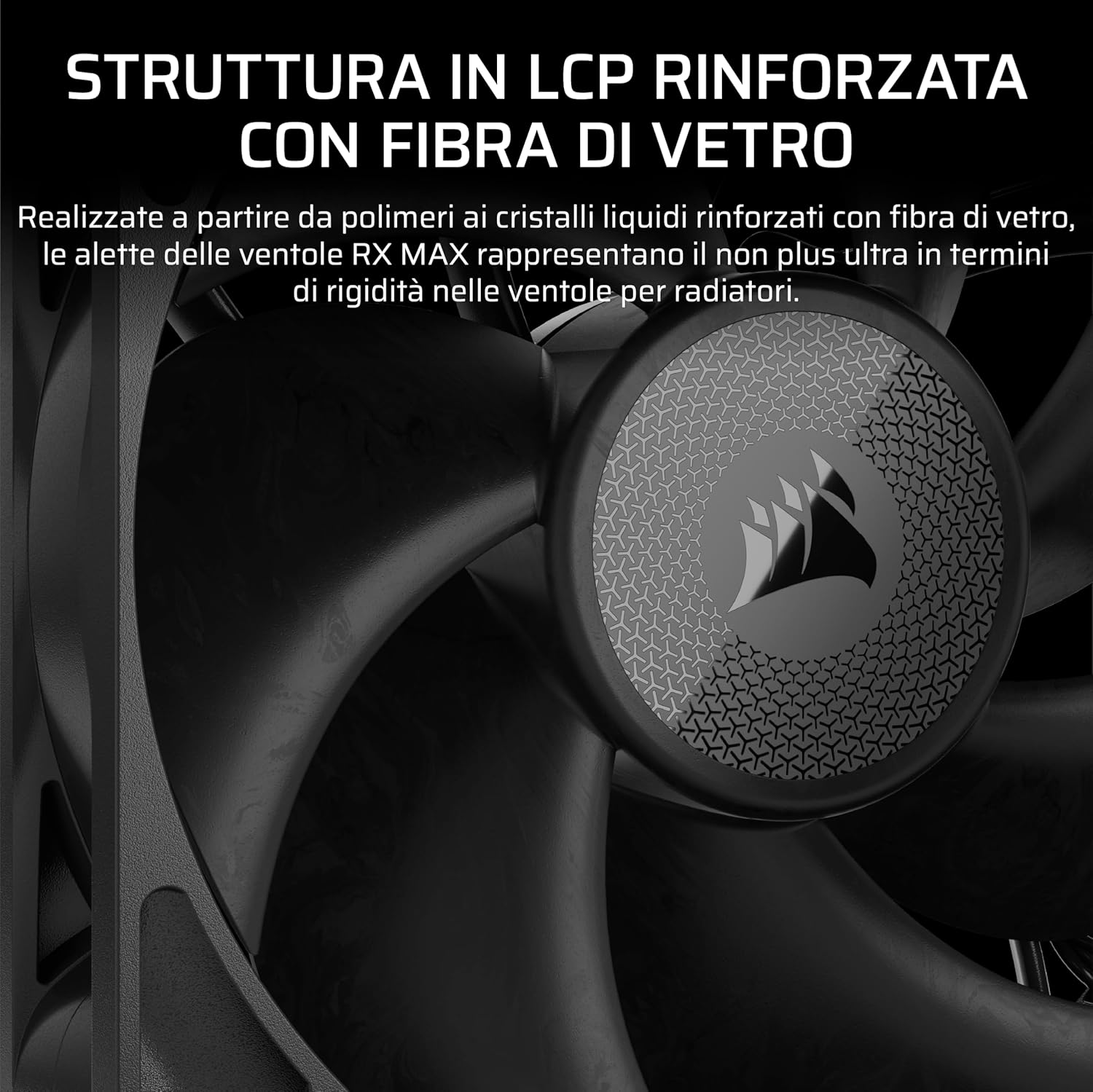 Thumbnail 5 de CORSAIR iCUE LINK RX120 MAX 120mm PWM ventola per radiatori e case, alta pressione statica, con Hub iCUE LINK