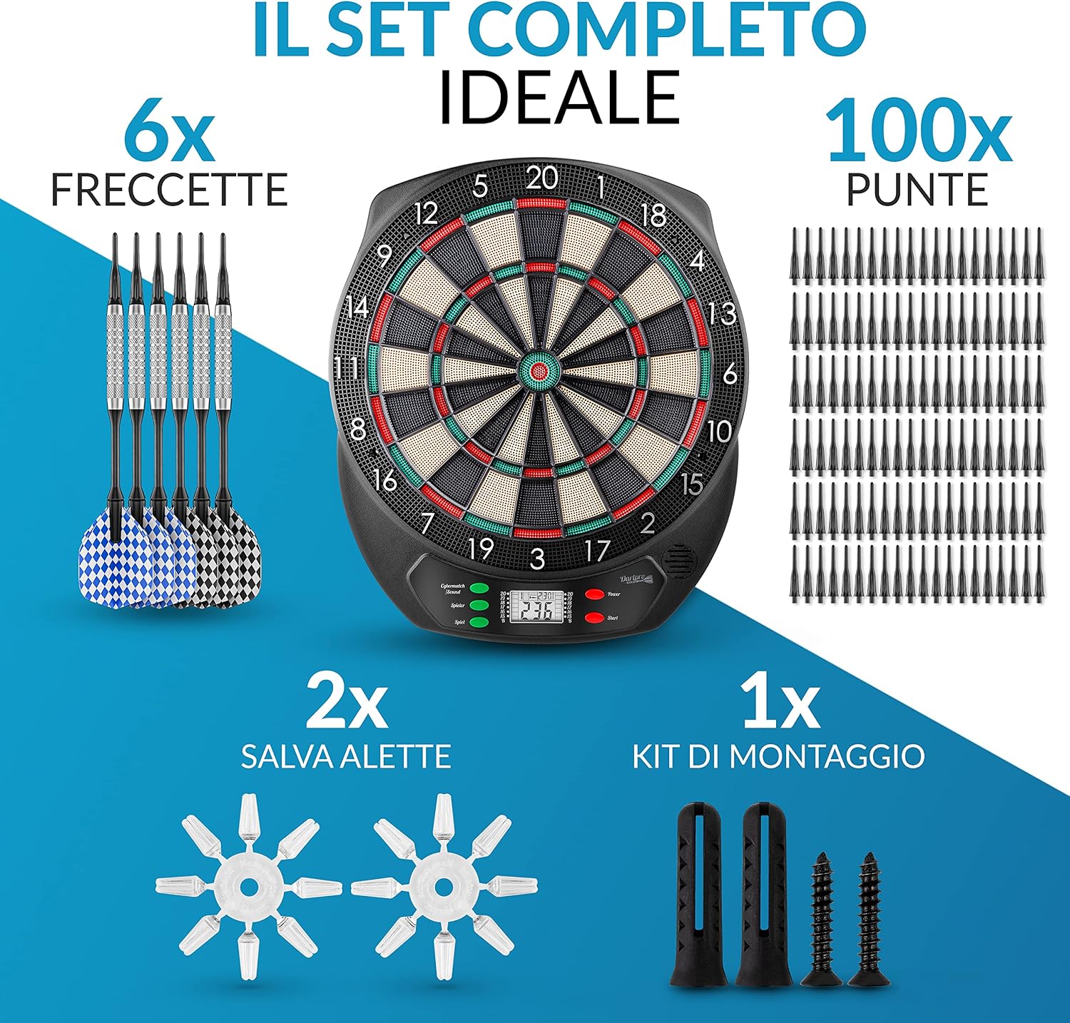 Detalle 2 de DartPro L'originale bersaglio elettronico 65 varianti