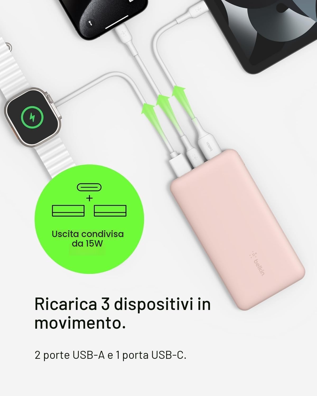 Thumbnail 4 de Belkin Batteria esterna 10000mAh USB-C 15W
