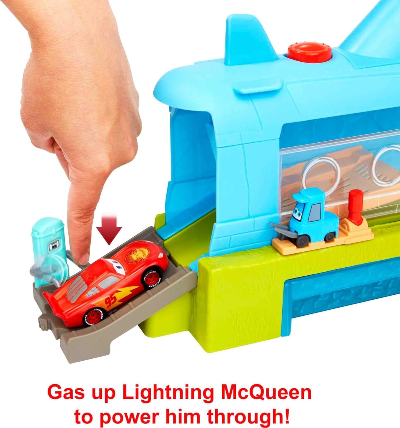 Thumbnail 6 de Mattel Disney Pixar Cars HGV70 U-Boot-Autowaschanlagen-Spielset mit Lightning McQueen