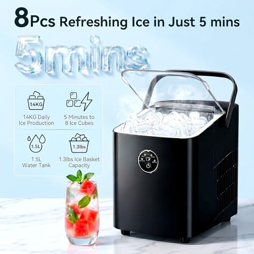 Thumbnail 3 de FOHERE Ice Maker 14kg