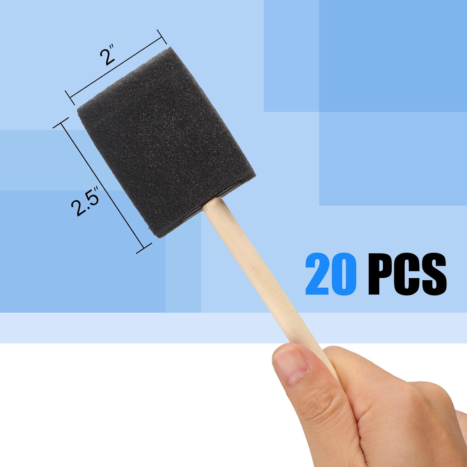 Detalle de Foam Paint Brushes, 2-Inch