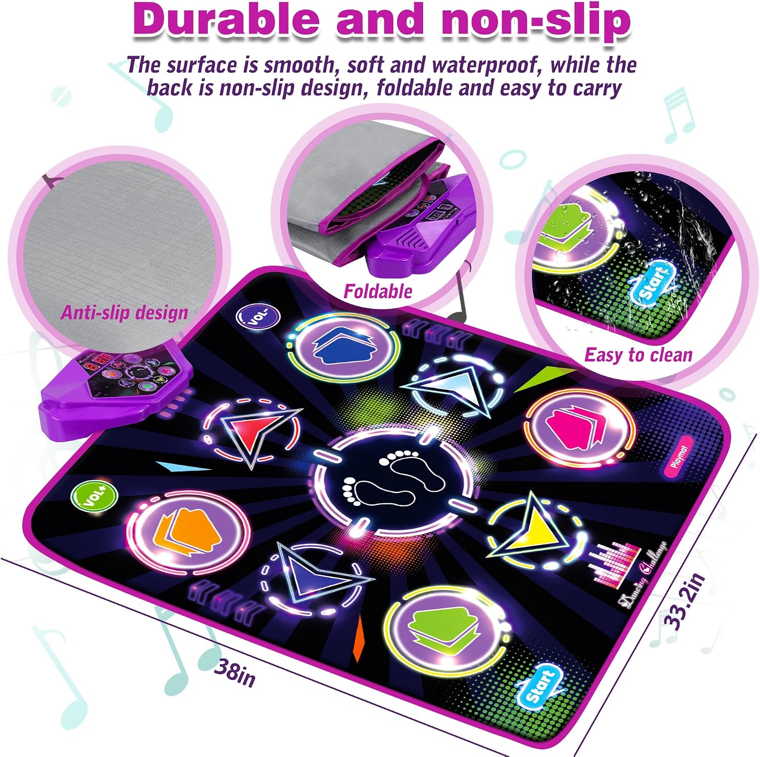 Detalle de Kusntin Dance Mat with 5 Game Modes