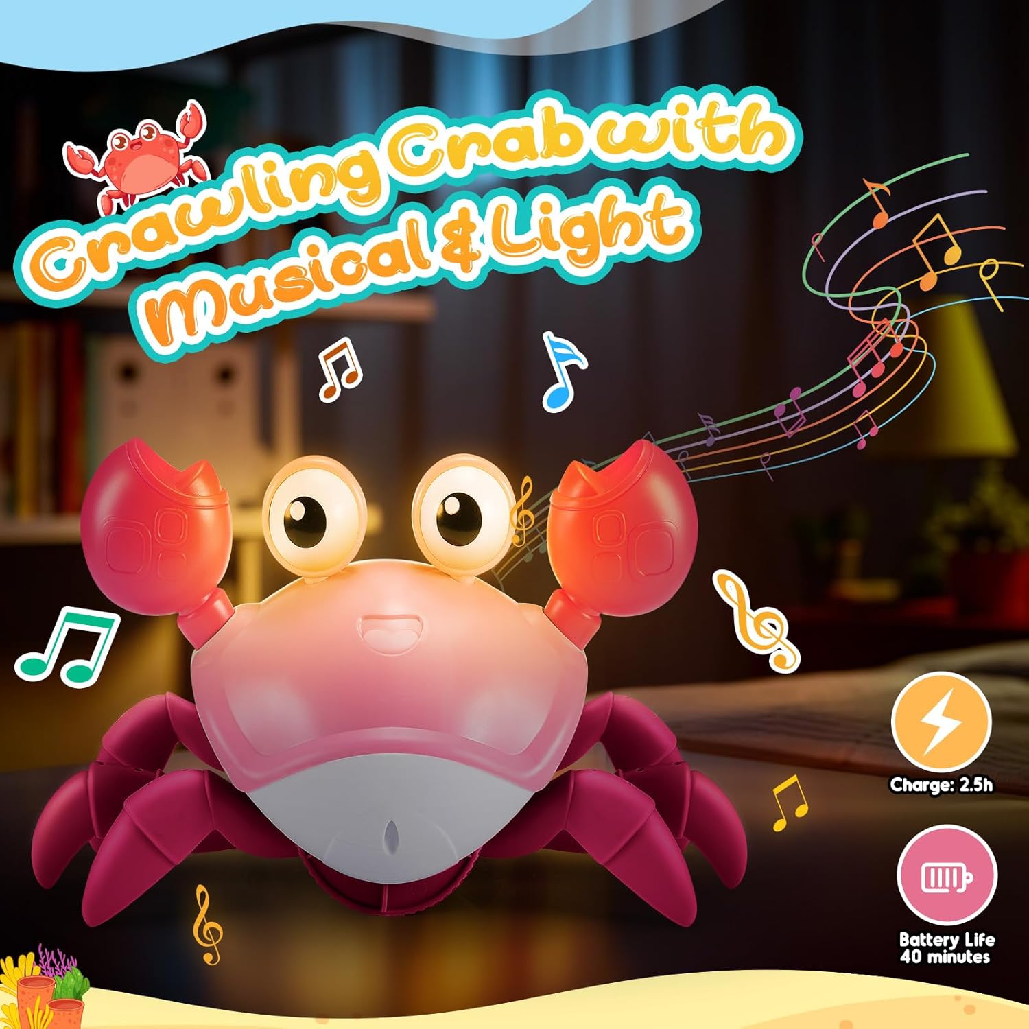 Thumbnail 2 de Hapikids Crawling Crab Toy 40‑60 min