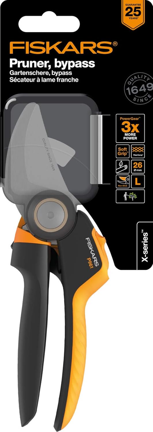 Thumbnail 6 de Fiskars X-series PowerGear Bypass-Gartenschere L (P961) mit Rollgriff – Frische Äste bis Ø 2,6 cm