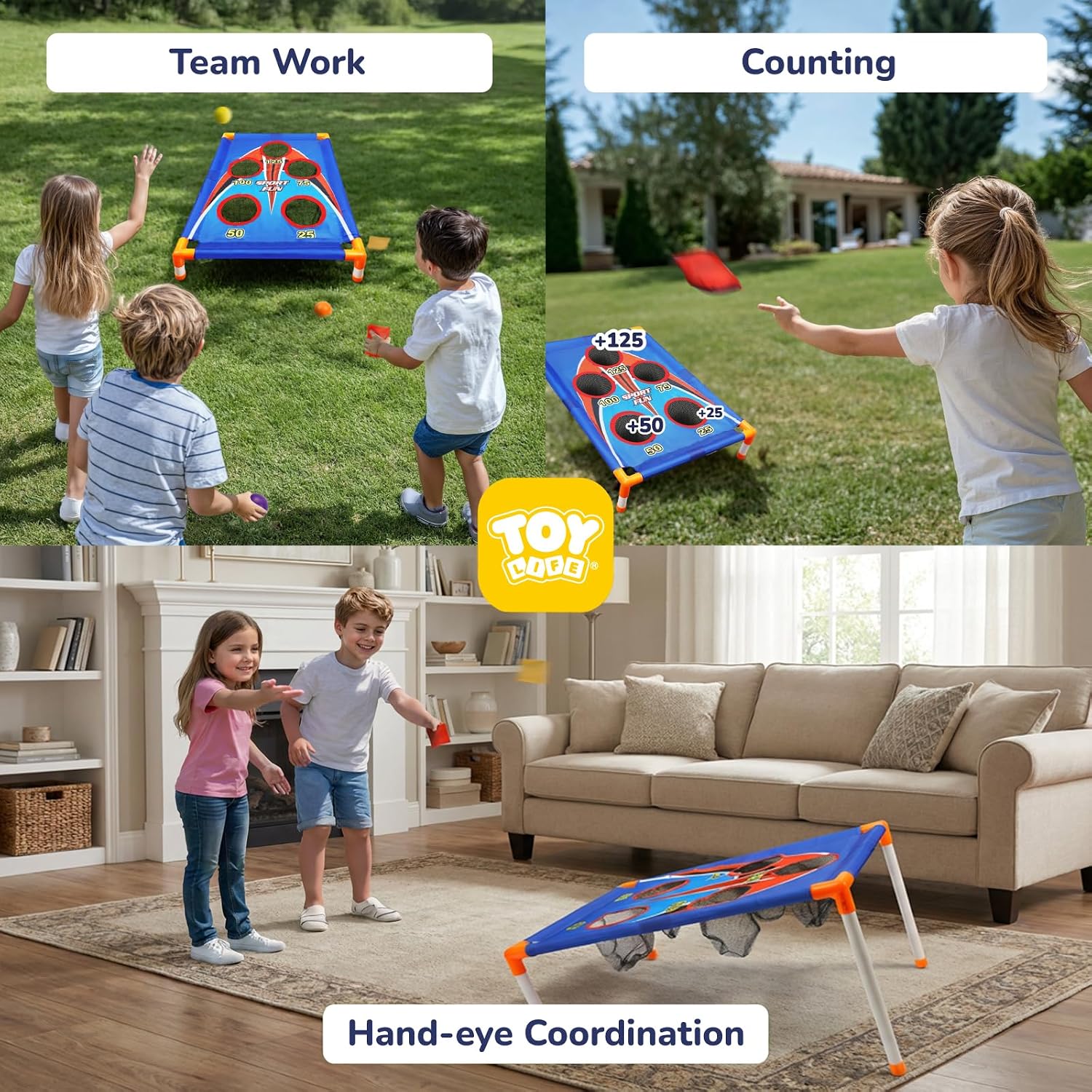 Thumbnail 3 de TOY Life Bean Bag Toss Carnival Games Cornhole Set for Kids (Ages 4–8)