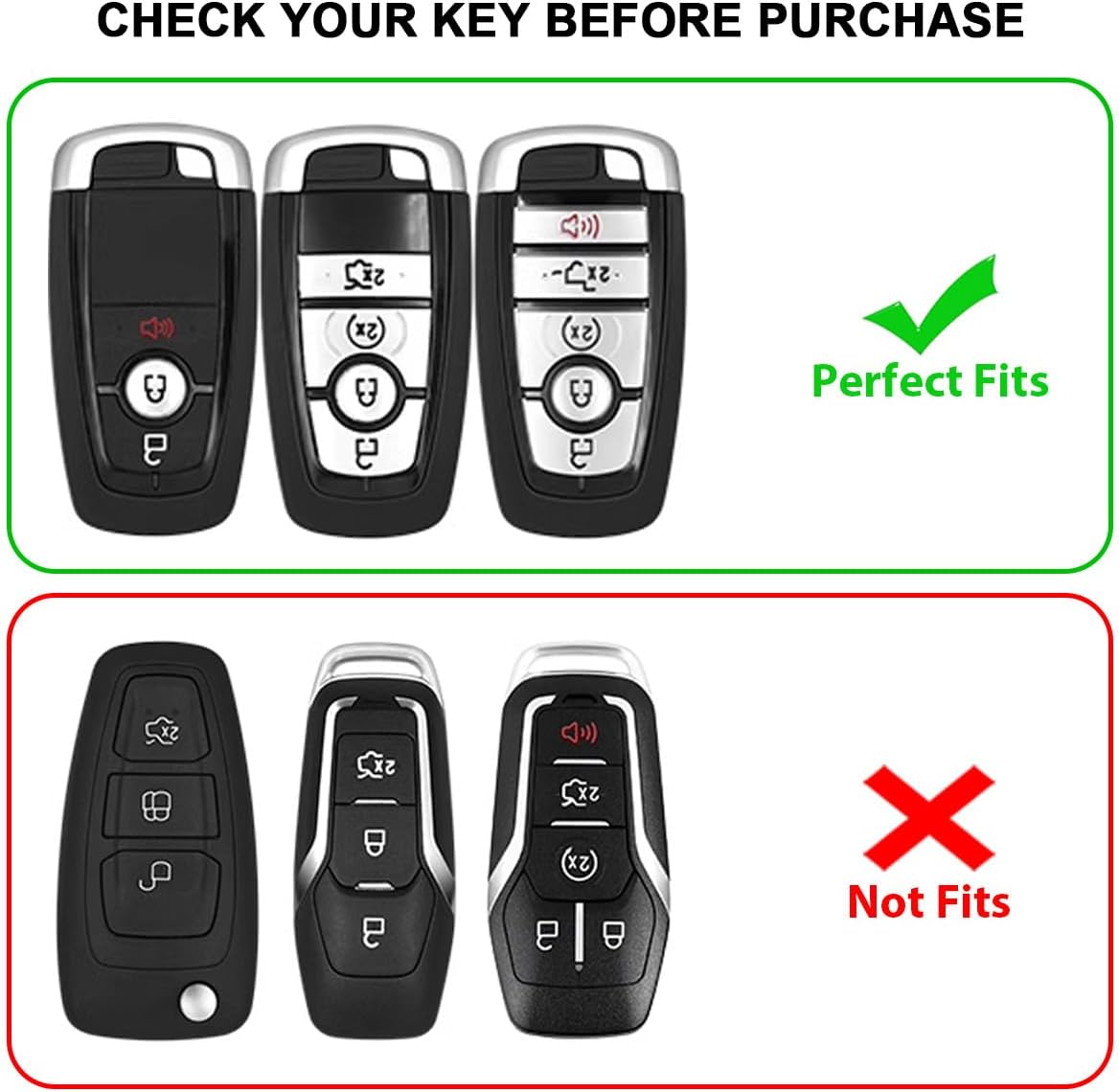 Detalle de MAIMOCCY Silicone Key Fob Cover