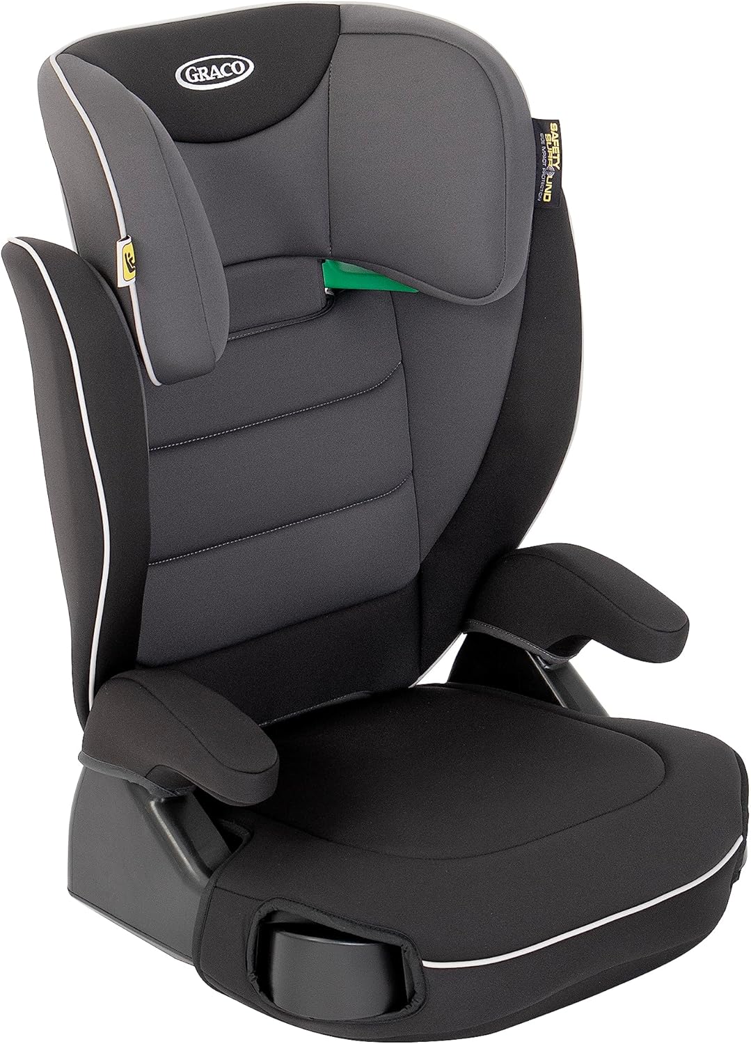 Detalle de Graco Logico L i-Size R129 Rialzo con schienale alto Midnight: seduta leggera e sicura per 100–150 cm