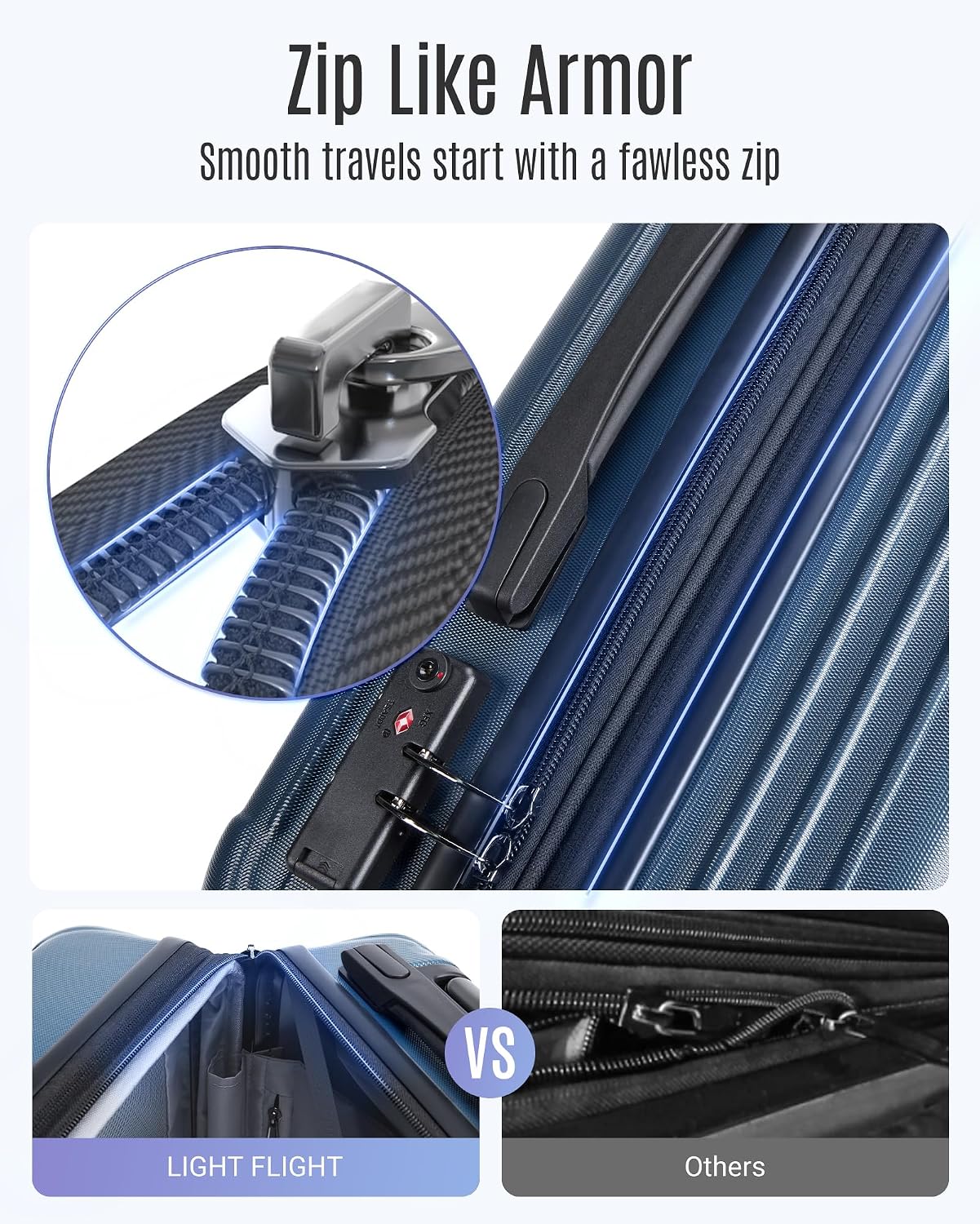 Thumbnail 5 de LIGHT FLIGHT 3-Piece Luggage Set 28"