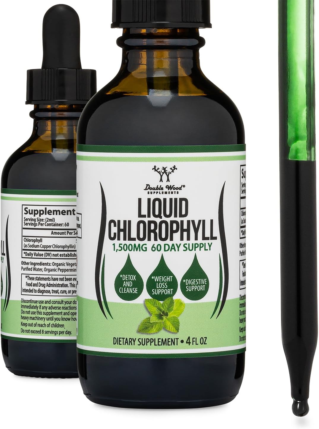 Detalle de Double Wood Liquid Chlorophyll Drops, 4 fl oz