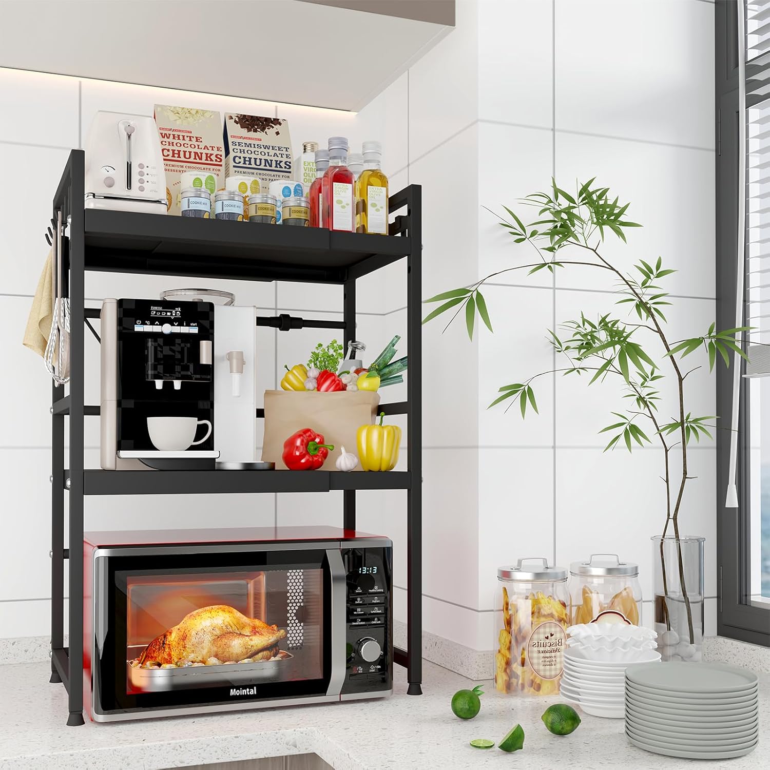 Thumbnail 1 de Mointal estantería expandible para microondas