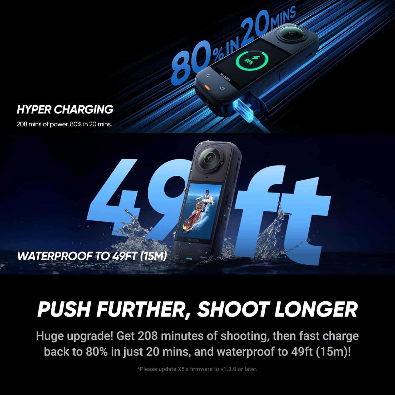 Thumbnail 6 de Insta360 X5 Essentials Bundle: 8K 360° Action Camera for Challenging Light and Immersive Shots
