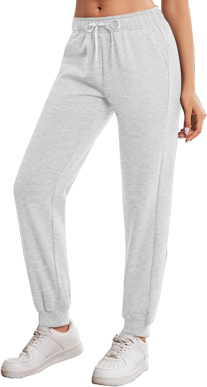 Detalle 2 de PINSPARK Women’s Fleece-Lined Joggers: High-Waist Cotton Tracksuit Bottoms with Pockets