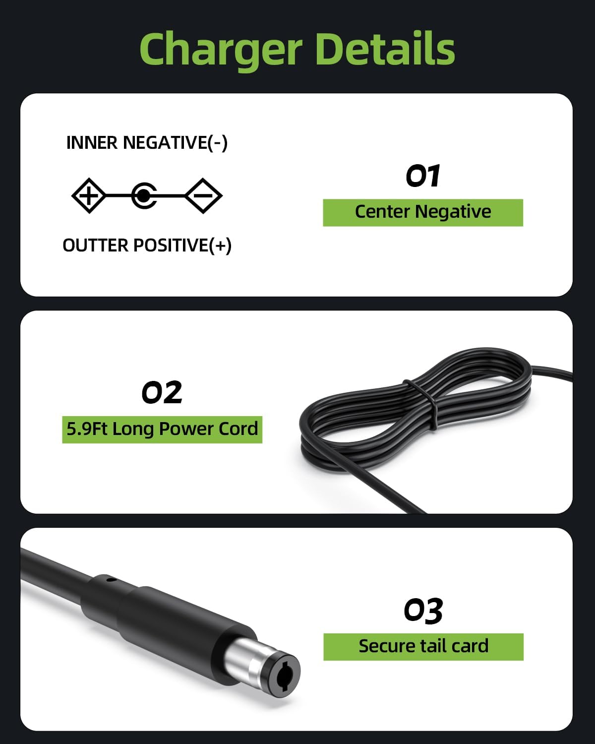 Detalle de Dexpt PSD-12W-0901000US 9V Guitar Pedal Power Supply, Center-Negative