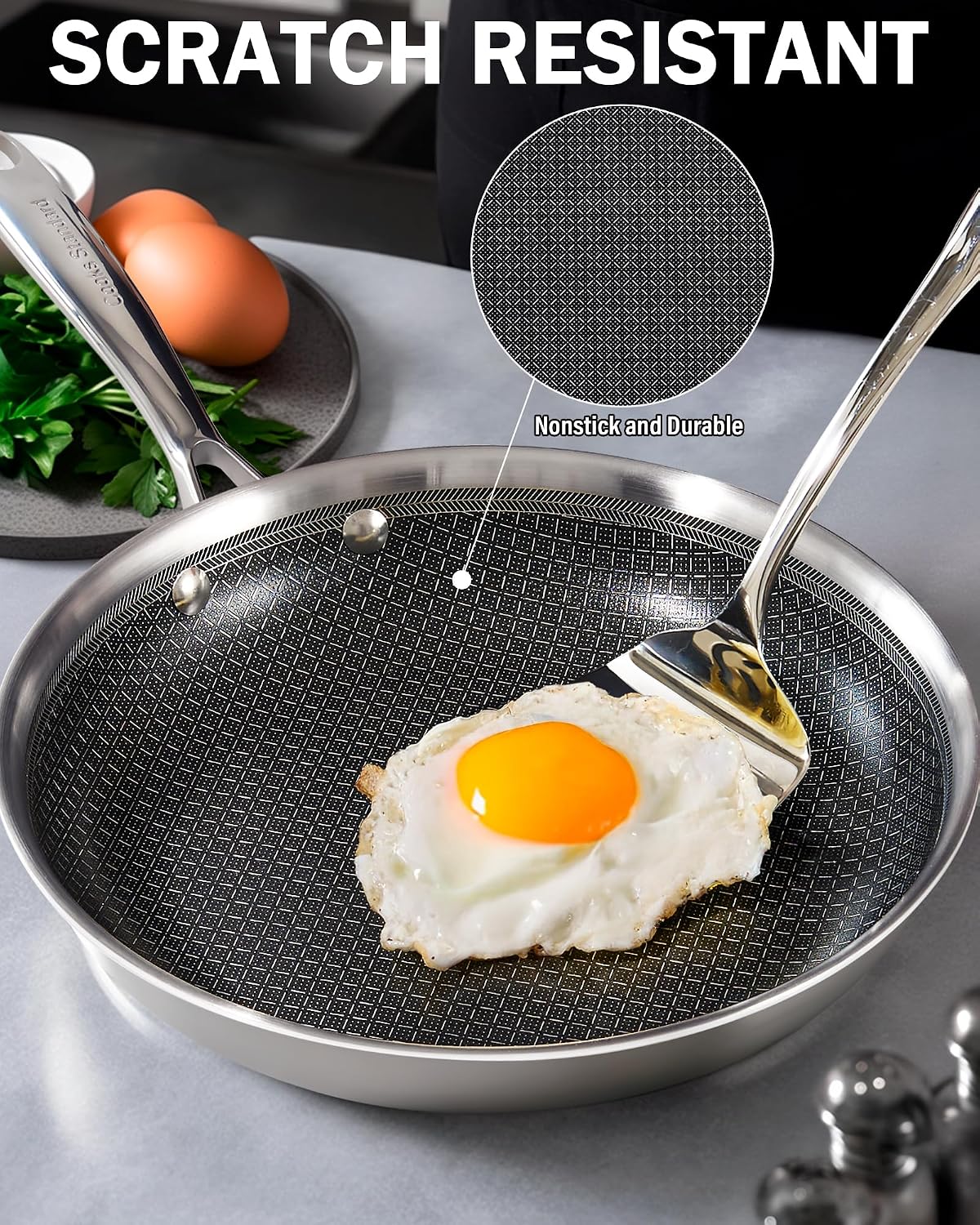 Detalle de Cooks Standard Stainless Steel Frying Pan 12-Inch