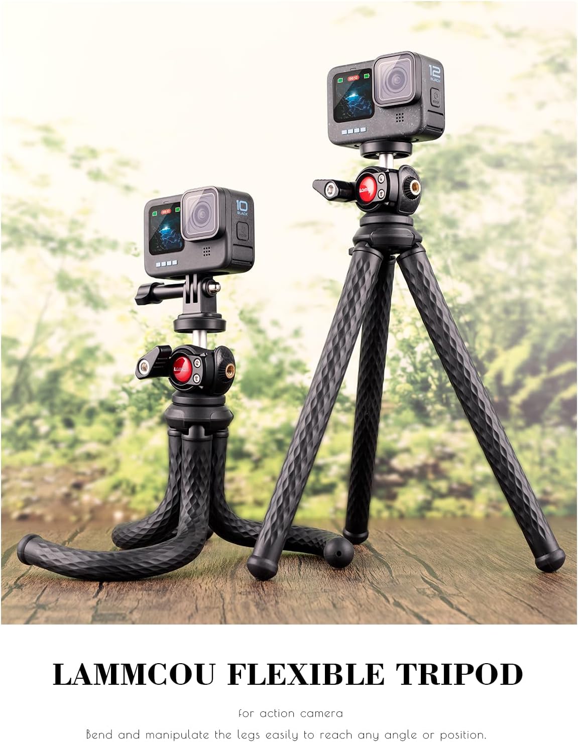Detalle 2 de Lammcou Go Pro Stativ 11,02 Zoll